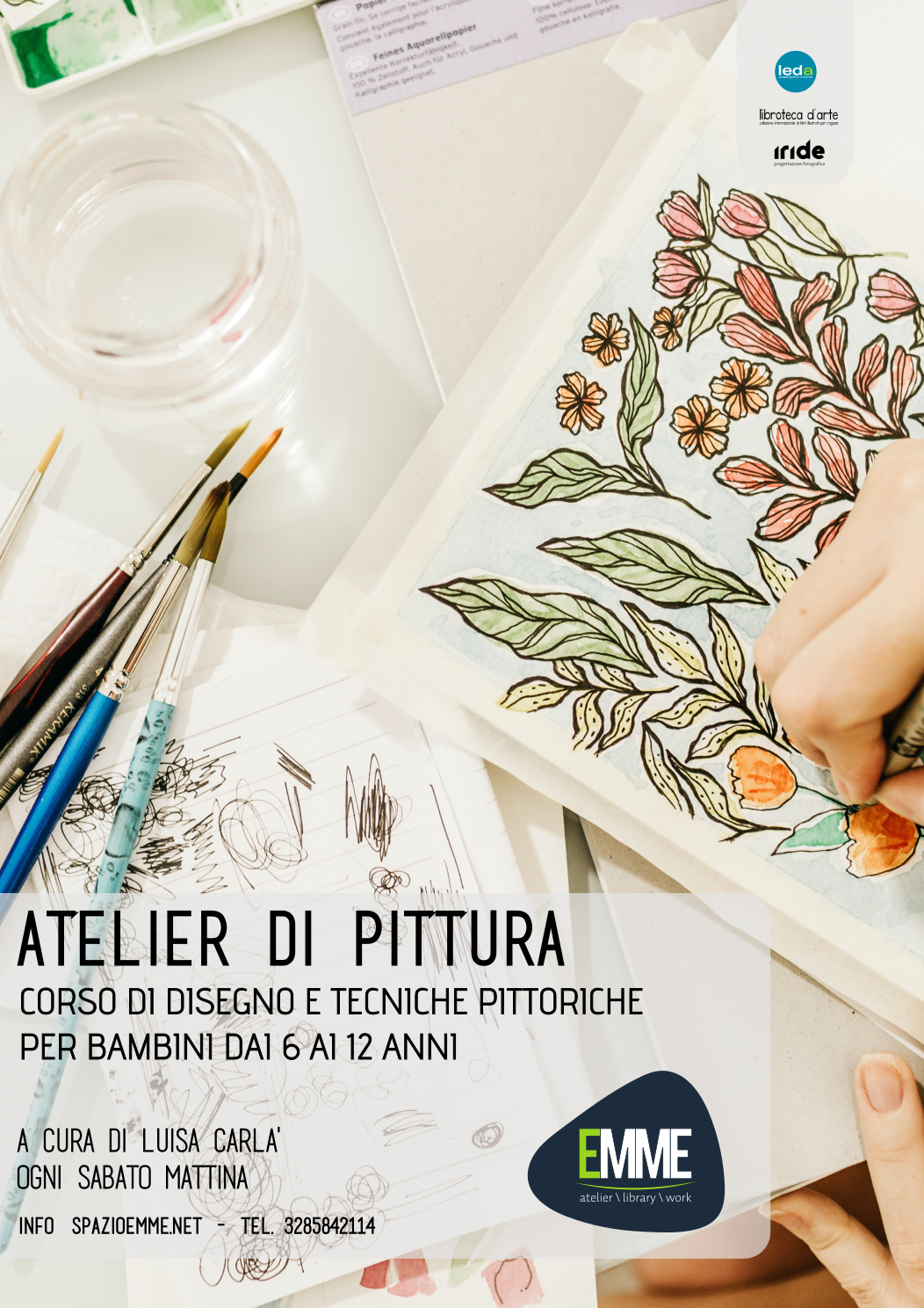 Corso di disegno e tecniche pittoriche per bambini dai 6 ai 12 anni.